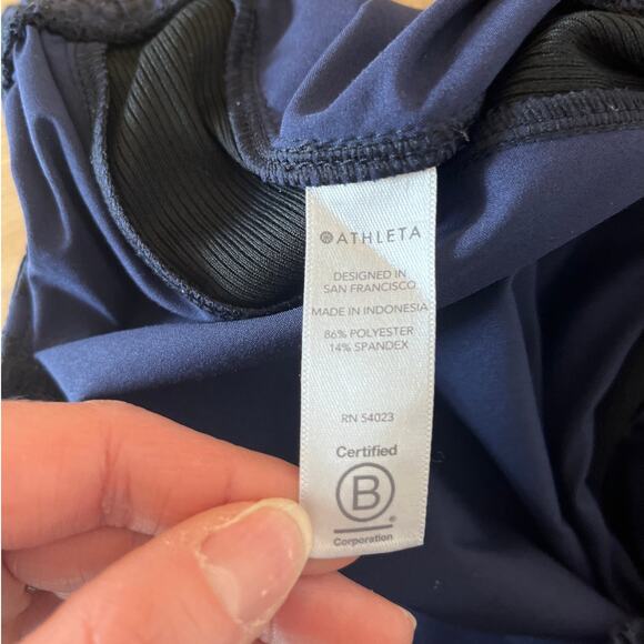 Athleta Brooklyn Joggers Navy Blue Python Snake Print Size 6 Pull-On Athleisure - Picture 5 of 9